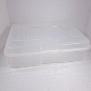 Vintage Rubbermaid Organizer Keepers‎ Snap Case 2282 51C clear plastic hinged